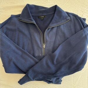 J. Crew Women’s Navy Zip-Up Sweater